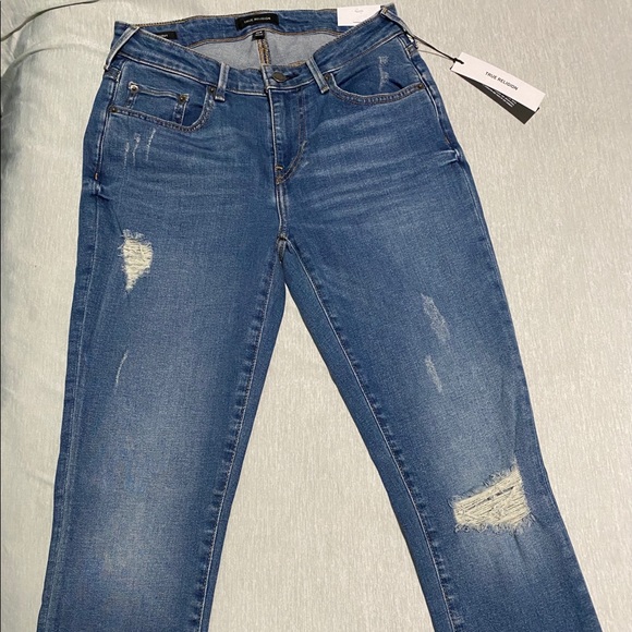 New True Religion Mid Rise Skinny Jennie Jeans - Picture 2 of 4